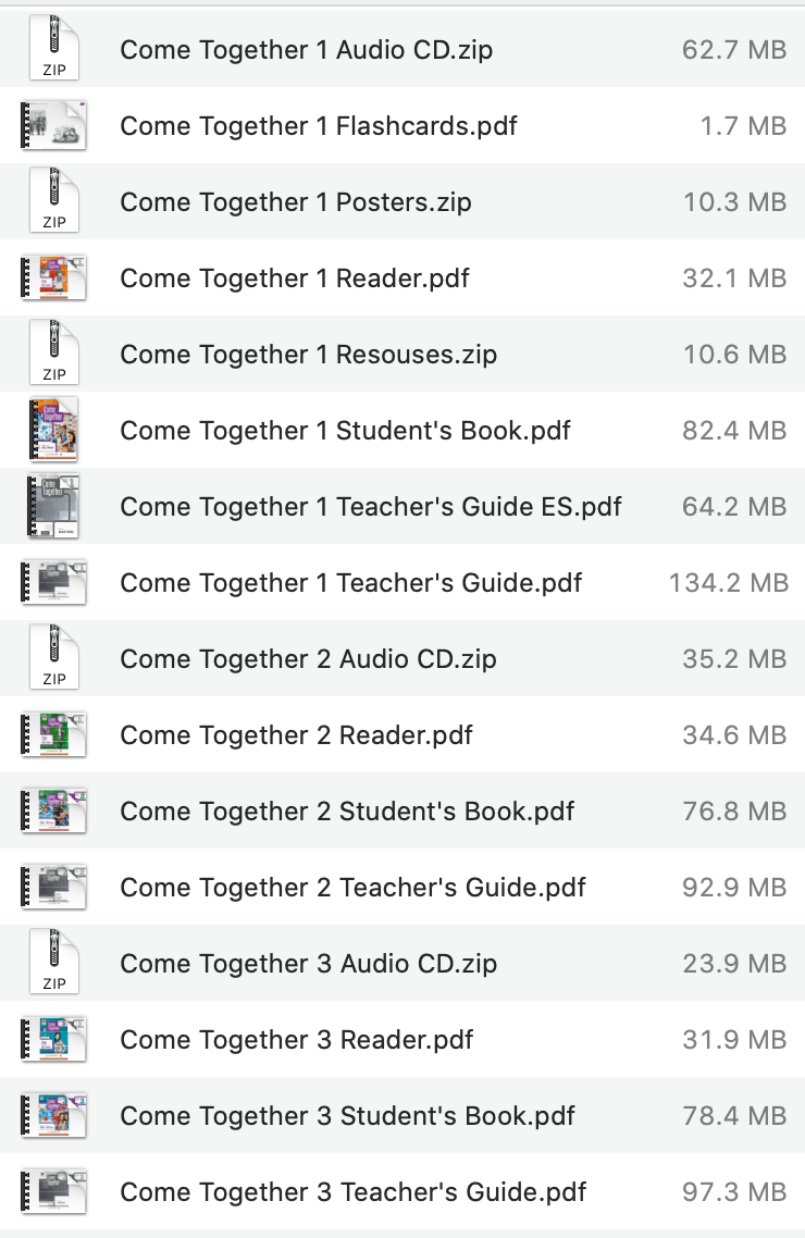 Come Together list