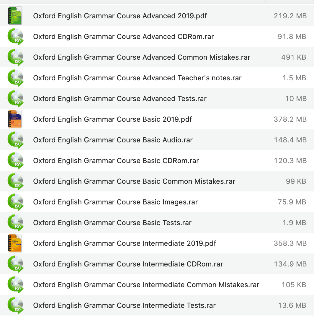 Download Ebook Oxford English Grammar Course 3 levels full