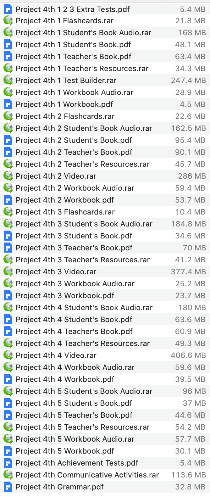 Download Ebook Oxford Project 4th (5 Levels) Pdf Audio Video 2015