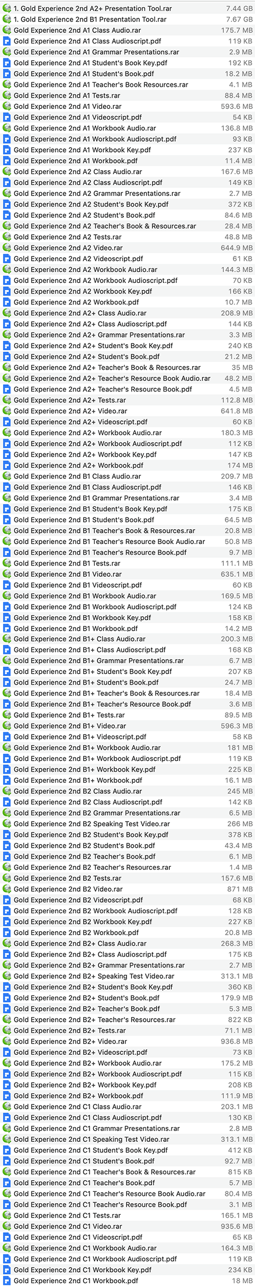 Download Ebook Pearson Gold Experience 2nd Edition 8 Levels Pdf Audio Video 2021