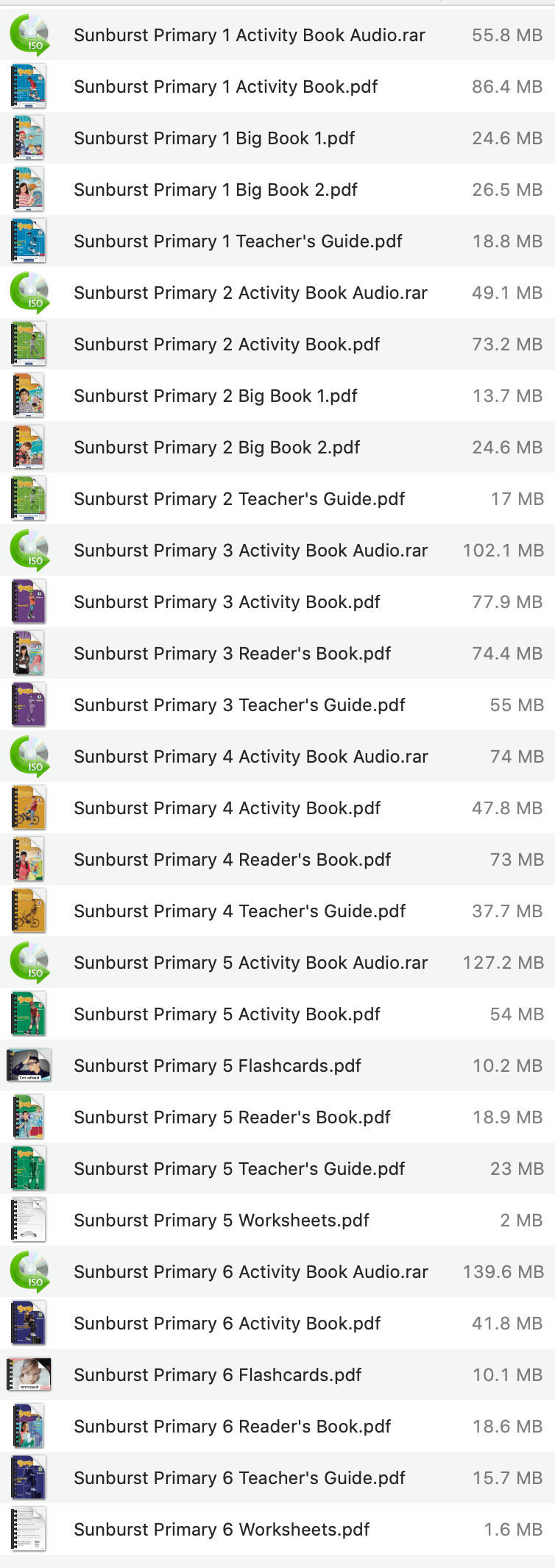 Download Ebook Pearson Sunburst Primary (6 Levels) Pdf Audio 2019 full
