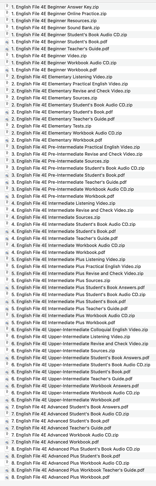 Download English File Fourth Edition Full [Pdf Audio]