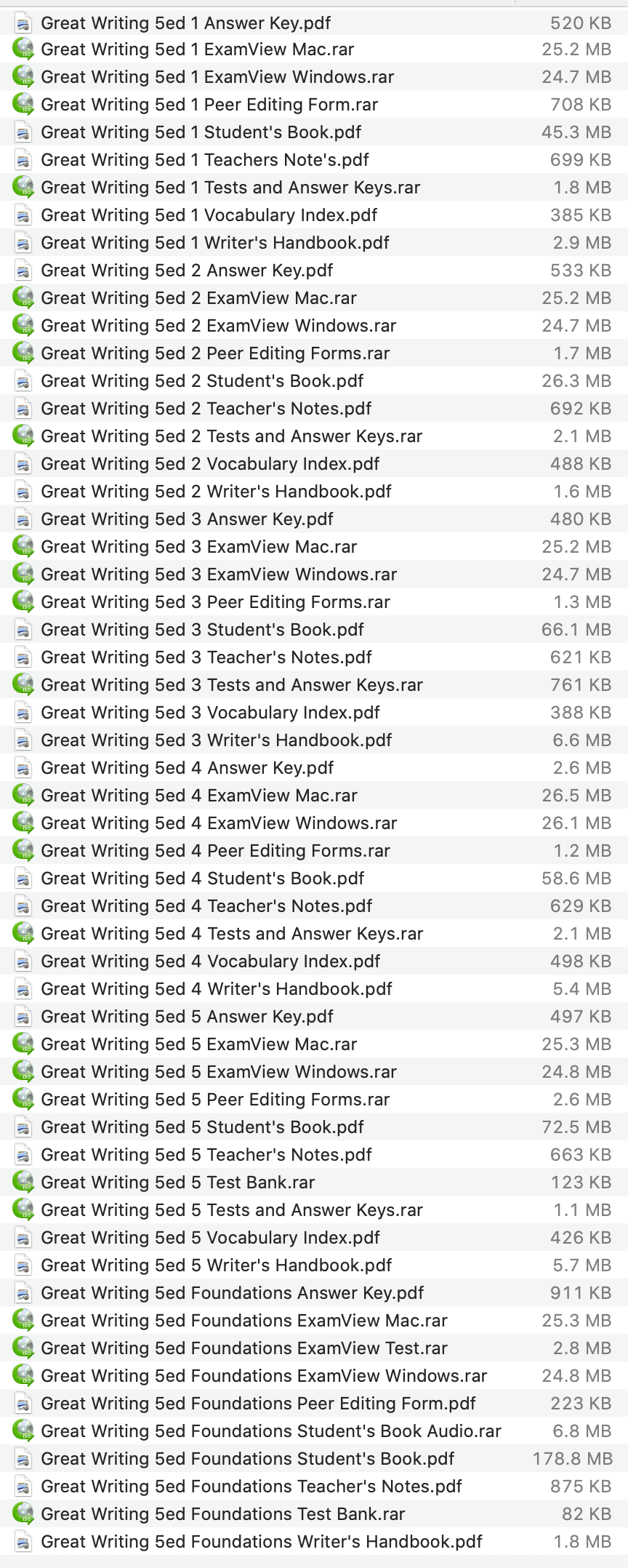 Ebook Great Writing 5th Edition (6 Levels)
