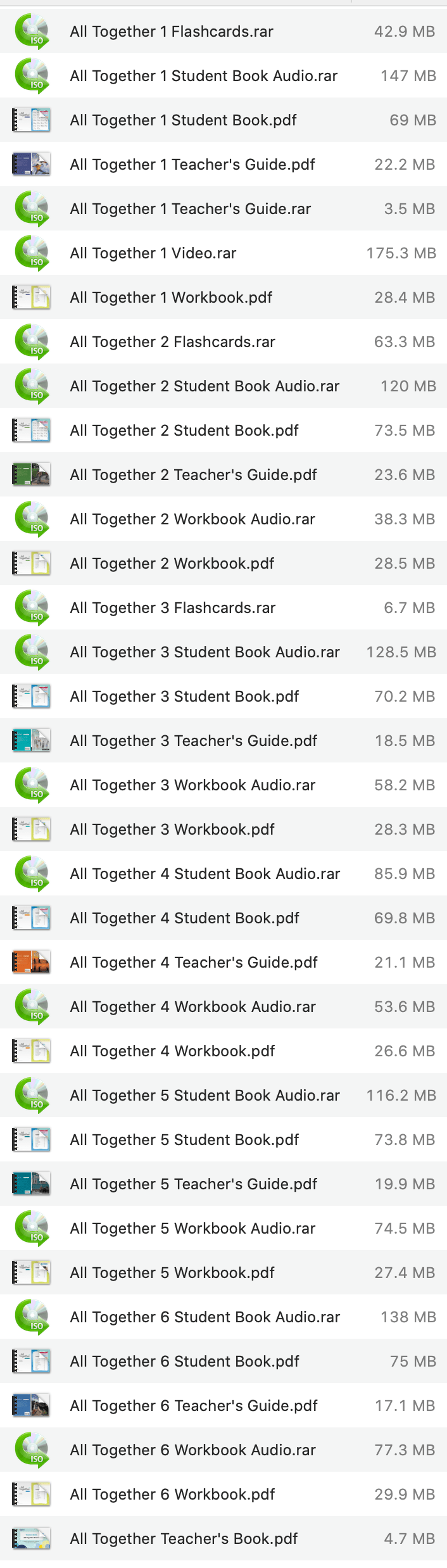 Ebook National All Together (6 Levels) Pdf Audio Video