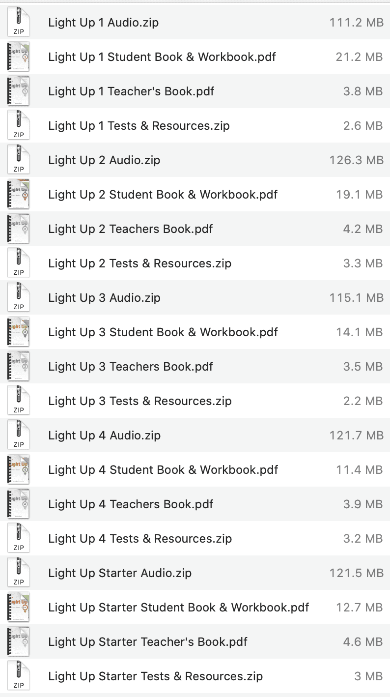 Light Up list