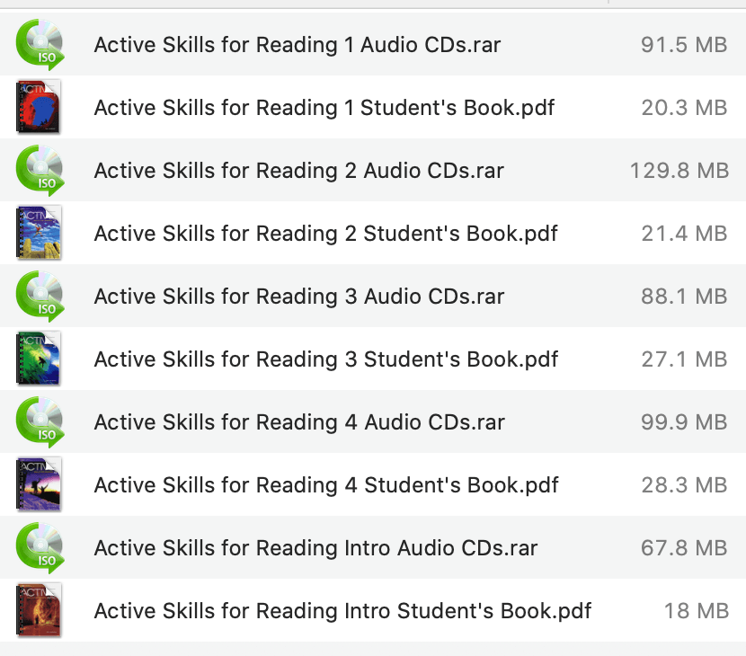 National Geographic Active Skills for Reading (5 Levels) pdf audio