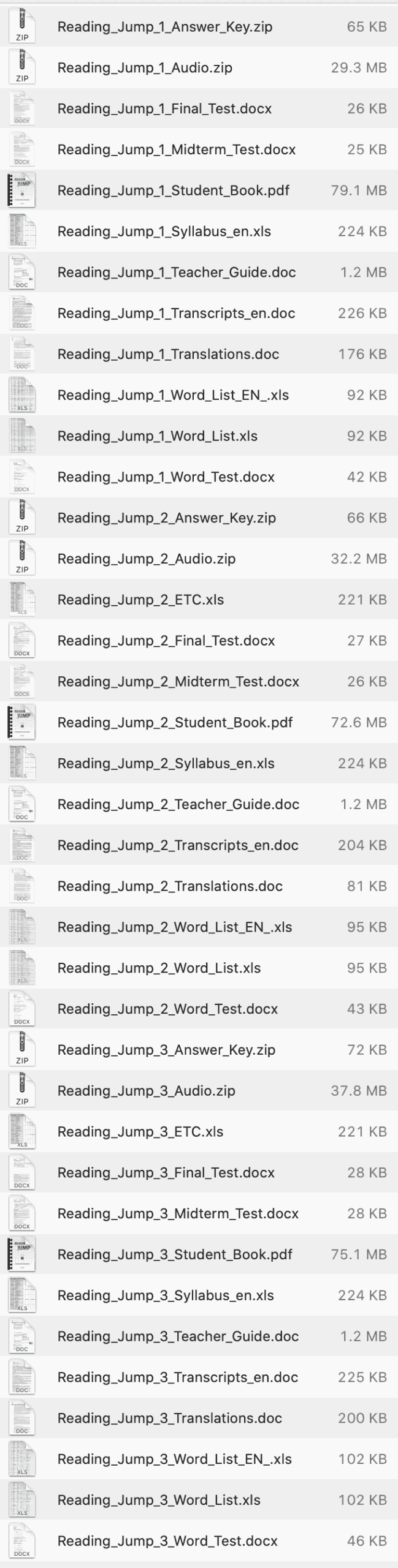 Reading Jump list