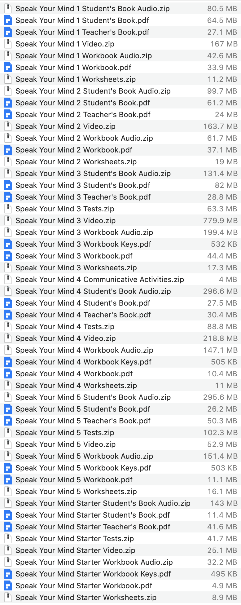 Speak Your Mind list
