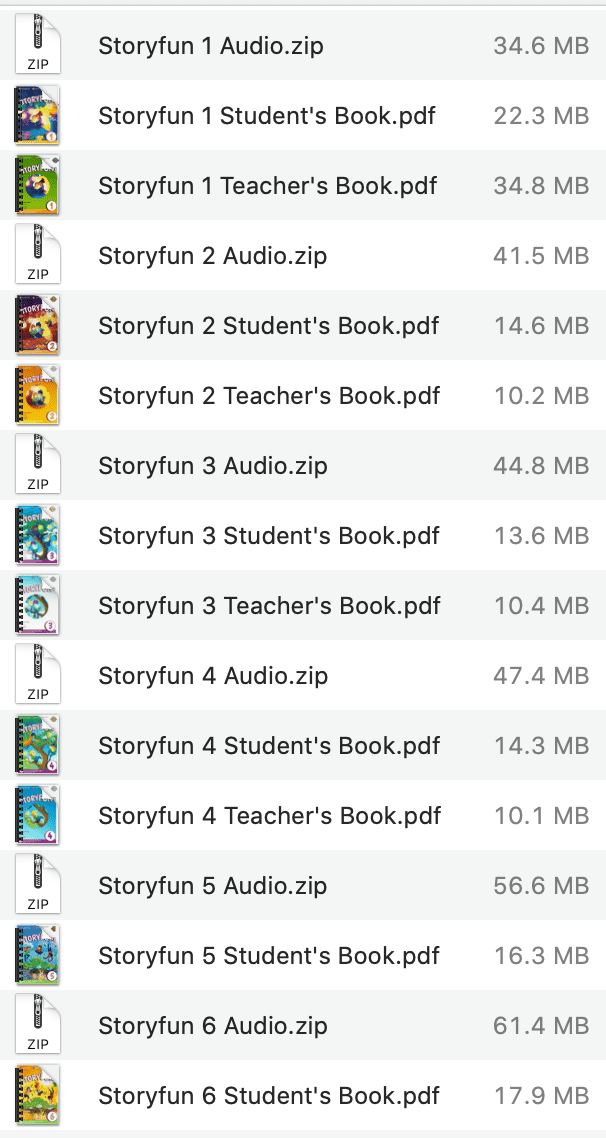 Storyfun list