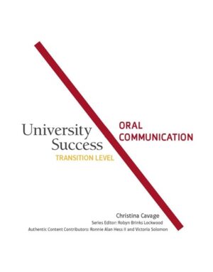 [COMBO] University Success Oral Communication Transition Level – Original PDF, Resources