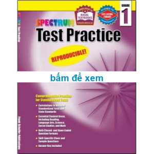 [DOWNLOAD PDF] Spectrum Test Practice Grade 1 (ĐANG GIẢM GIÁ) [1]